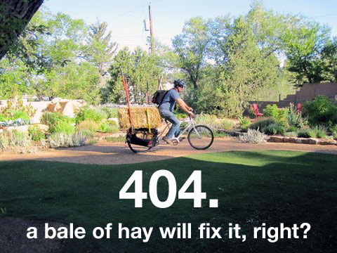 404 - A bale of hay will fix it right up!